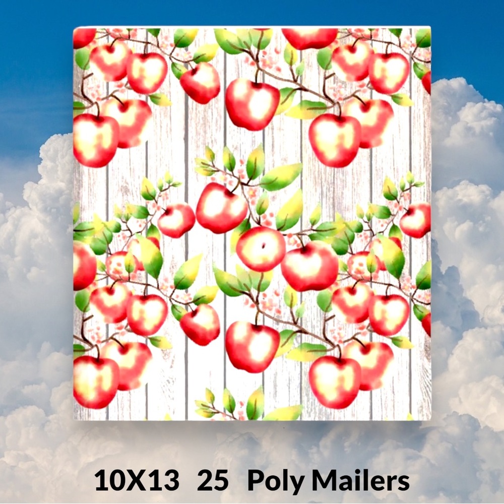 ( Quantity 25 10x13 ) Apple Blossoms Poly Mailers Bag Shipping Envelope